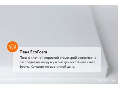 Тонкий матрас promtex orient ecopena 5